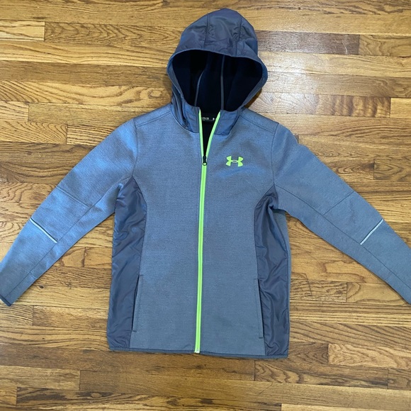 Under Armour Youth XL hooded jacket! EUC! - Picture 2 of 7